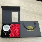 red rose pearl necklace luxury gift box