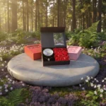 love forever black pearl necklace with rose nature