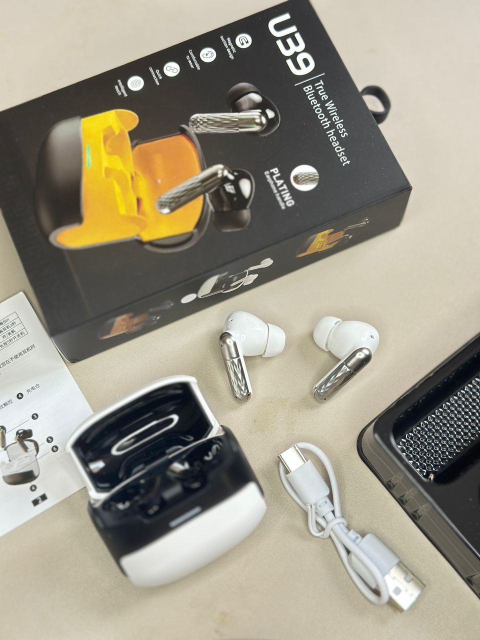 u38 true wireless earbuds v5.4 | ফ্যাশানেবল স্পোর্টস হেডসেট | টাচ কন্ট্রোল tws u38 true wireless earbuds v5.4 | ফ্যাশানেবল স্পোর্টস হেডসেট | টাচ কন্ট্রোল tws